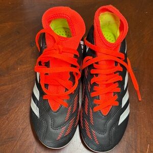 Adidas Kids Black and Red Sneakers